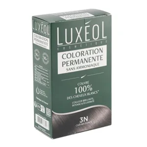 Coloration permanente Luxéol Châtain Foncé 3N