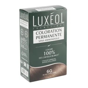 Coloration Luxeol permanente 6G blond foncé doré