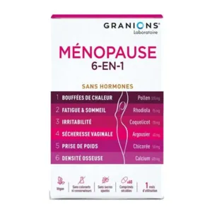 Granions Ménopause 6 en 1 comprimés sans hormones