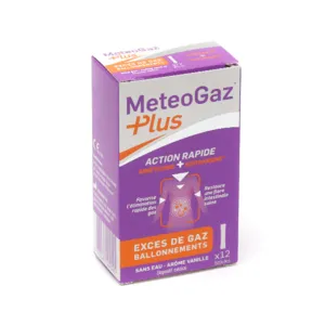 MeteoGaz Plus stick de poudre Gaz et ballonnements