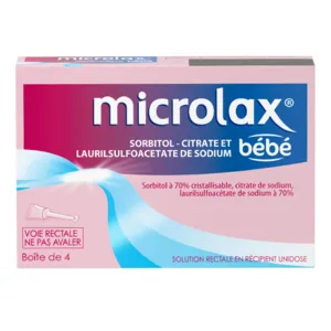 Microlax Bebe constipation