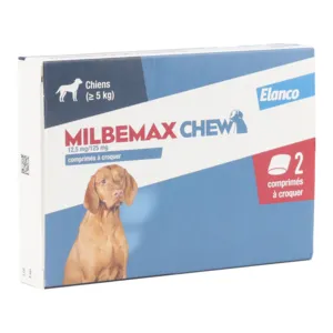 Milbemax Chew Chien 125 mg vermifuge large spectre