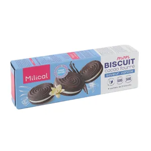 Milical Biscuit cacao saveur vanille sans sucre