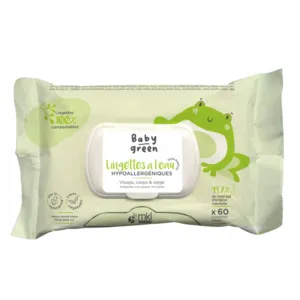 Lingettes bébé à l'eau Baby Green MKL