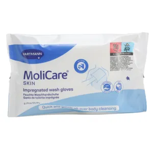 Molicare skin gants de toilette imprégnés sans rinçage