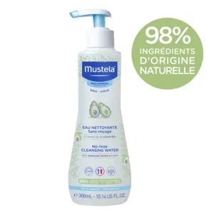 Eau nettoyante Mustela sans rinçage à l'avocat bio
