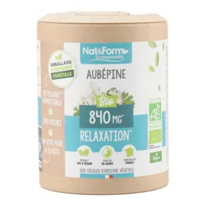 Aubépine Nat et Form Bio gélules Relaxation