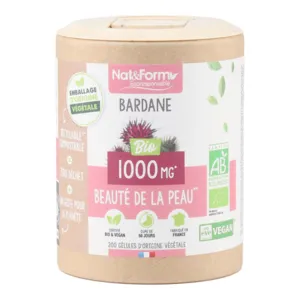 Bardane Nat et Form Ecoresponsable bio gélules Beauté de la peau
