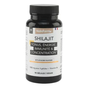 Gélules Shilajit 1000 mg Nat et Form