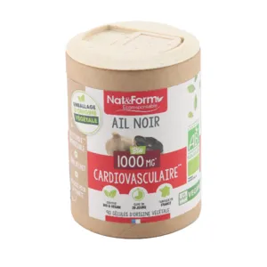 Nat et Form Ail noir bio gélules santé cardiovasculaire