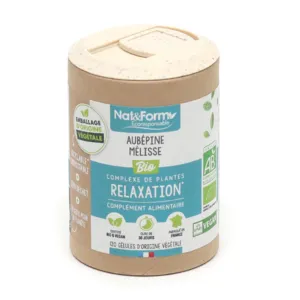 Gélules Relaxation Mélisse Aubépine bio Nat & Form Ecoresponsable