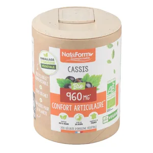 Cassis bio Nat et Form gélules Confort articulaire