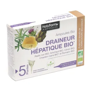 Draineur hépatique Nat et Form  en ampoules