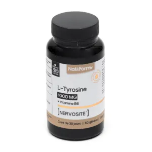 Nat et Form gélules veganes L-Tyrosine et vitamine B6