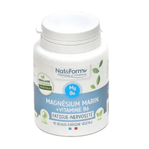 Nat et Form gélules Magnésium marin + vit B6