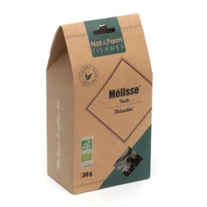 Tisane Nat et Form bio feuilles de Mélisse