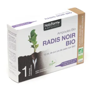 Nat et Form Radis noir ampoules Bio