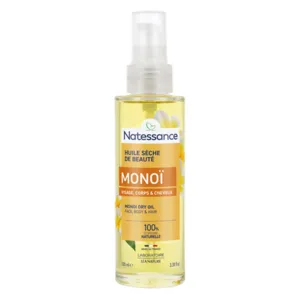 Natessance monoï huile sèche peau cheveux
