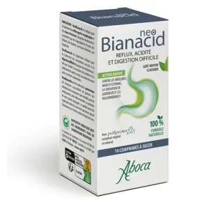 Comprimés Aboca Neo Bianacid Acidité et reflux