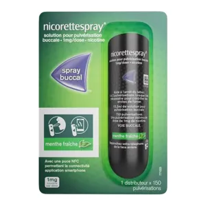 Spray buccal Nicorette 1mg menthe fraîche