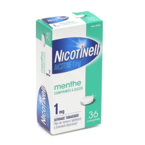 Nicotinell 1mg comprimé menthe arrêt du tabac