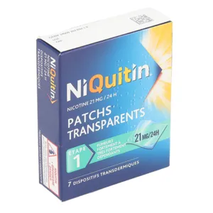 Niquitin patchs nicotine 21mg/24 h