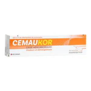 Cemaukor 1 % gel crise hémorroïdaire