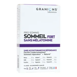 Granions comprimés Sommeil Fort sans mélatonine