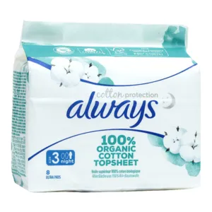 Always Serviette Hygiénique Bio Nuit Cotton Protection