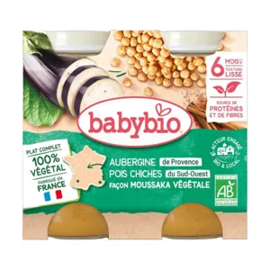 Plat bébé bio façon moussaka végétale Babybio