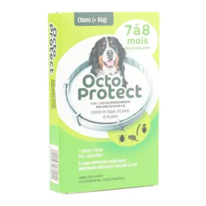 Octoprotect collier anti puce chien 8 kg et plus