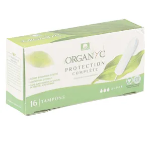 Tampons Super coton Bio Organyc sans applicateur