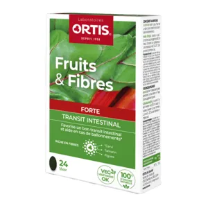 Ortis Fruits et Fibres Forte transit intestinal en comprimé