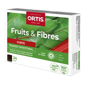 Ortis Fruits et Fibres Forte cubes transit intestinal