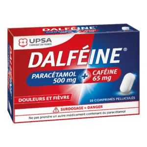 Dalfeine comprimé paracétamol 500mg Caféine 65mg