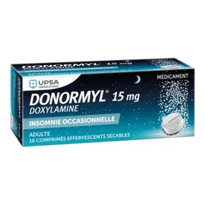Donormyl doxylamine en effervescent