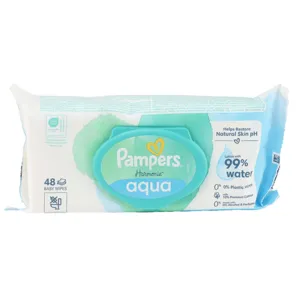 Pampers Lingettes bébé Harmonie Aqua sans plastique