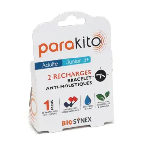 Recharges Parakito pour bracelet anti moustique