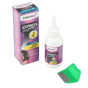 Paranix Express lotion anti lentes poux + peigne