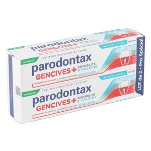 Dentifrice Parodontax Gencives Sensibilité Haleine Fraicheur intense