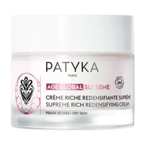 Patyka crème riche redensifiante Age global suprême bio peau sèche