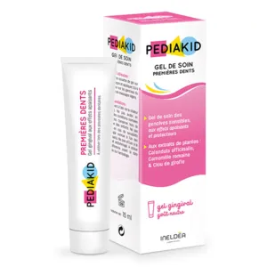 Pediakid gel de soin premières dents poussée dentaire