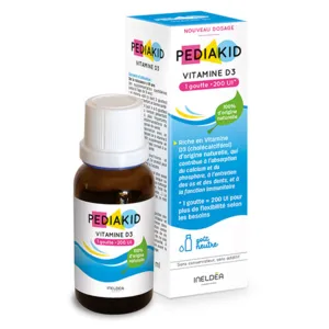 Pediakid Vitamine D3 200 UI gouttes