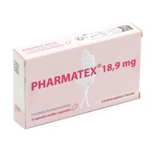 Pharmatex capsule contraceptif local