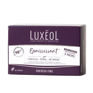 Gélules cheveux fins Luxéol Epaississant