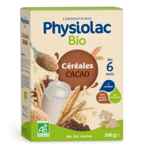 Physiolac Bio céréales Cacao sans sucres ajoutés