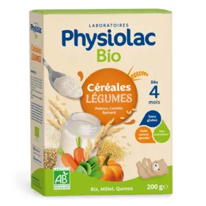 Céréales sans gluten Physiolac Bio Légumes