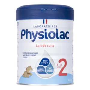 Lait Physiolac pour enfant 6 à 12 mois
