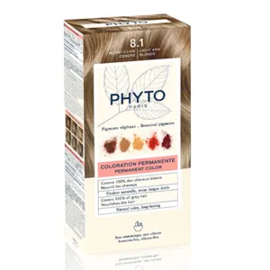 Coloration Phytocolor permanente Blond clair cendré 8.1