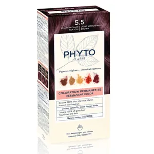 Coloration Phytocolor permanente Châtain Clair Acajou 5.5